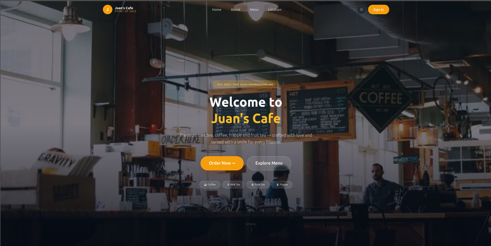 Juan Cafe Point of Sale